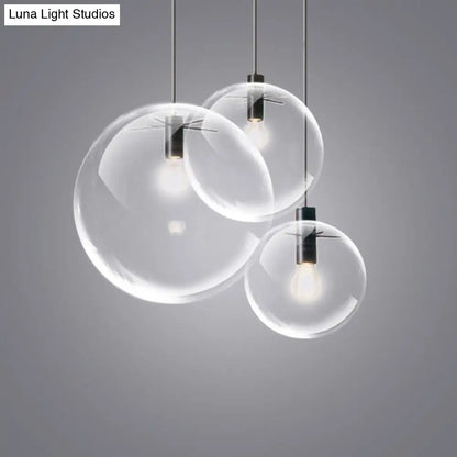 Modern Industrial Kitchen Glass Pendant Light for Dining and Bedroom