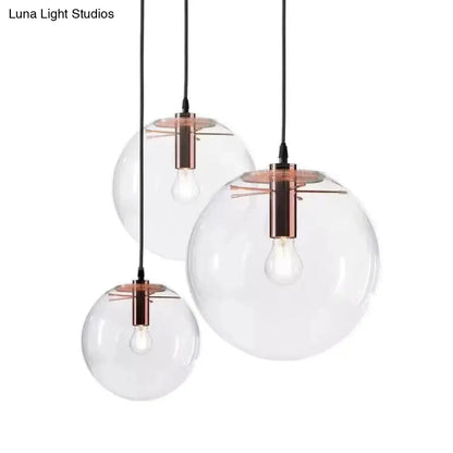 Modern Industrial Kitchen Glass Pendant Light for Dining and Bedroom