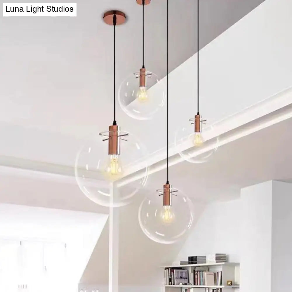 Modern Industrial Kitchen Glass Pendant Light for Dining and Bedroom