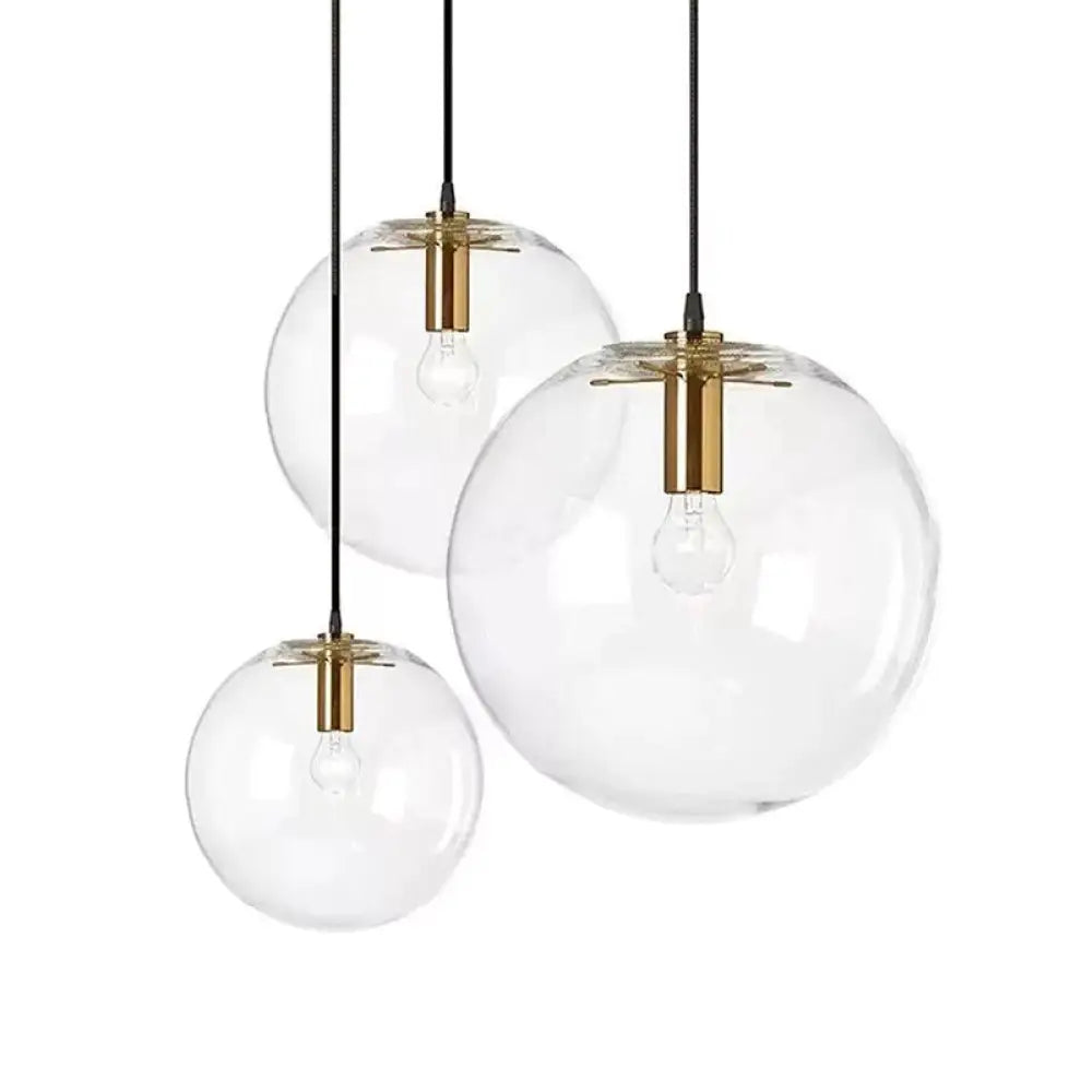 Modern Industrial Kitchen Glass Pendant Light for Dining and Bedroom