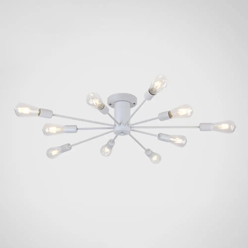 DecorBites™ DecorBites™ Modern Industrial Metal Flush Mount Ceiling Light Fixture