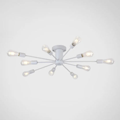 DecorBites™ DecorBites™ Modern Industrial Metal Flush Mount Ceiling Light Fixture