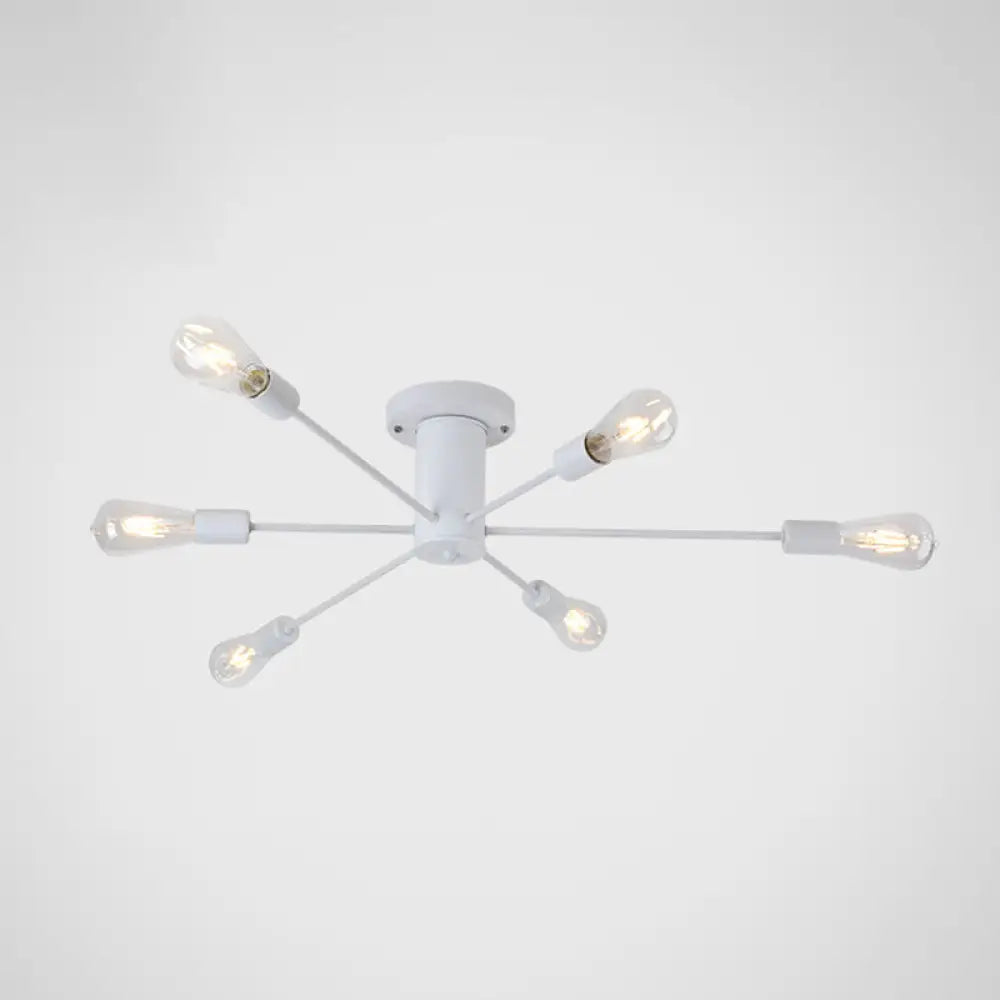 DecorBites™ DecorBites™ Modern Industrial Metal Flush Mount Ceiling Light Fixture