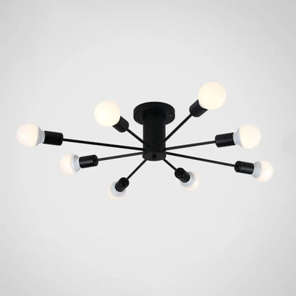 DecorBites™ DecorBites™ Modern Industrial Metal Flush Mount Ceiling Light Fixture