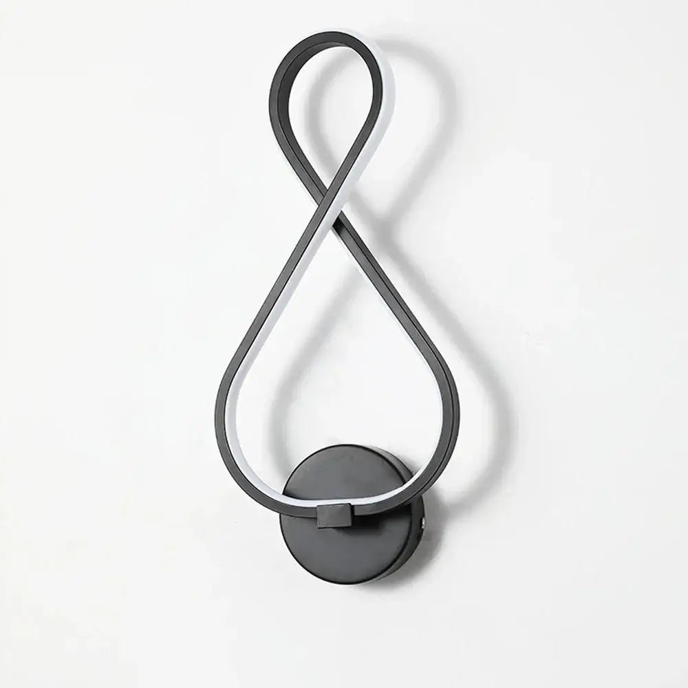 Modern infinity black led wall light with sleek minimalist design as a decorbites led wall sconce for living room