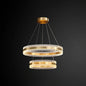 Modern Interlace Rings Chandelier - Metal Pendant Light for Living Room