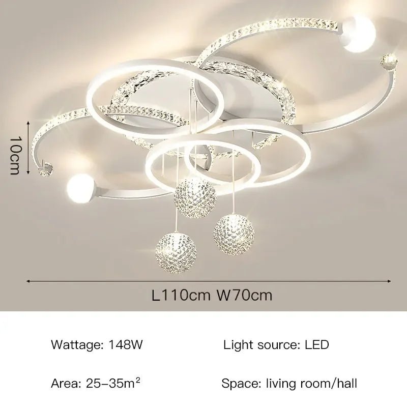 Modern Iron Acrylic Dimmable LED Pendant Light - Decorbites
