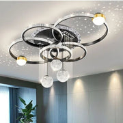 Modern Iron and Acrylic LED Pendant Chandelier - Decorbites