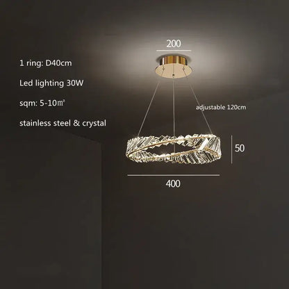 A modern irregular gold steel pendant light with adjustable length and crystal accents for dining room decorbites irregular gold