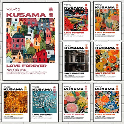 Modern Japanese Mountain Art Canvas Wall Decor - Posters