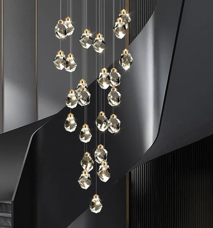 Modern K9 Crystal Linear Pendant Light - Decorbites