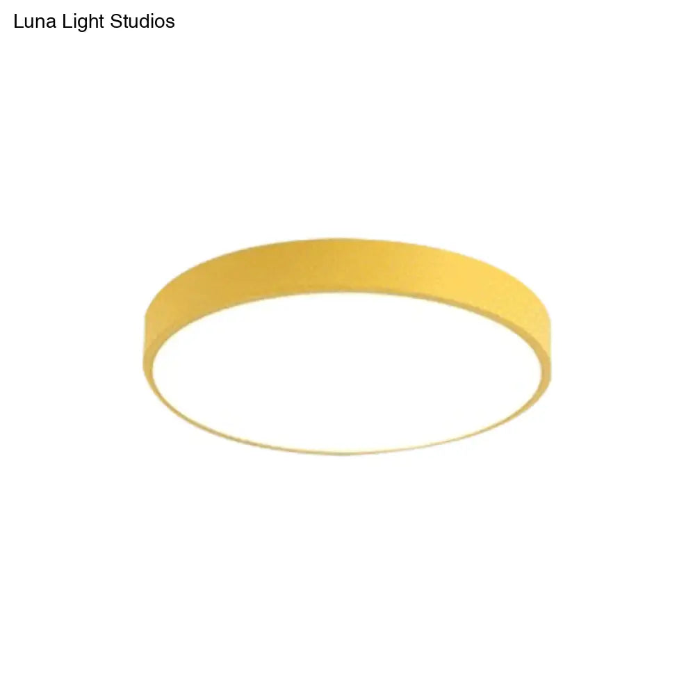 DecorBites™ DecorBites™ Modern Kids' Bedroom Ceiling Light: Acrylic Round Flush Mount