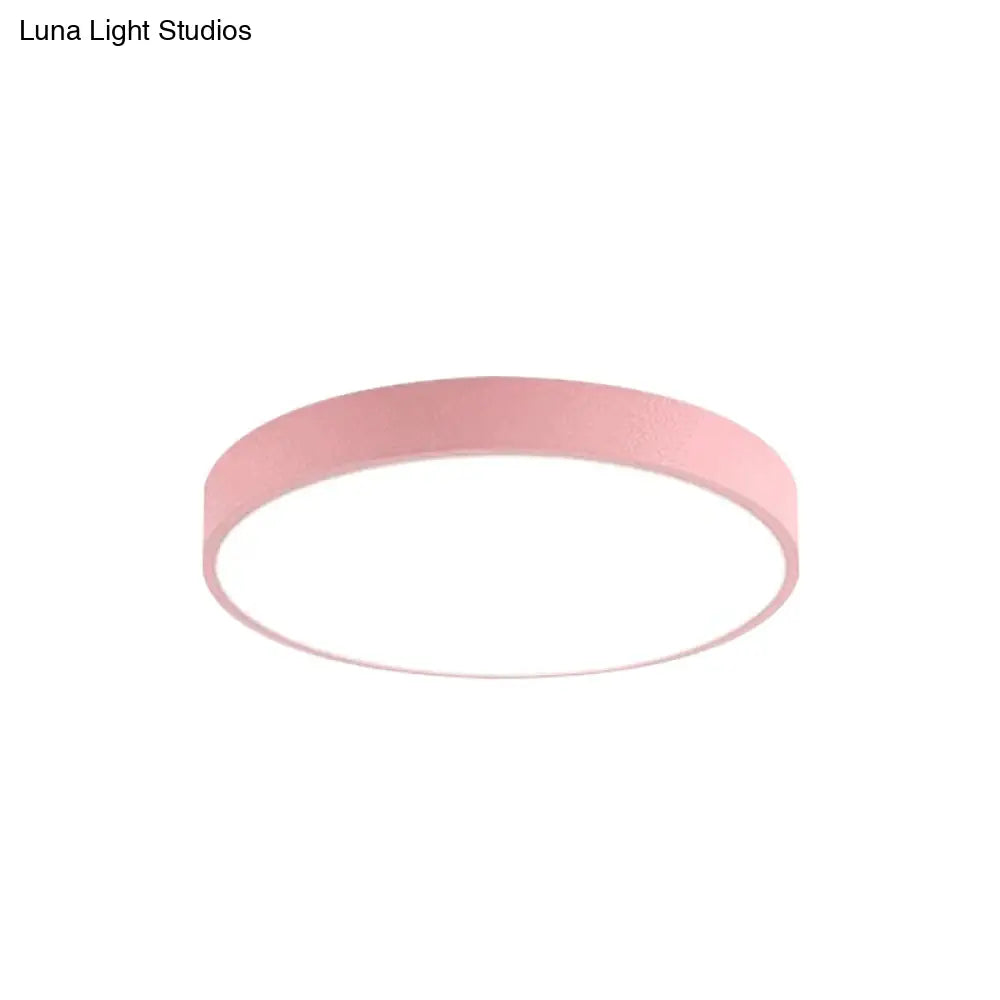 DecorBites™ DecorBites™ Modern Kids' Bedroom Ceiling Light: Acrylic Round Flush Mount