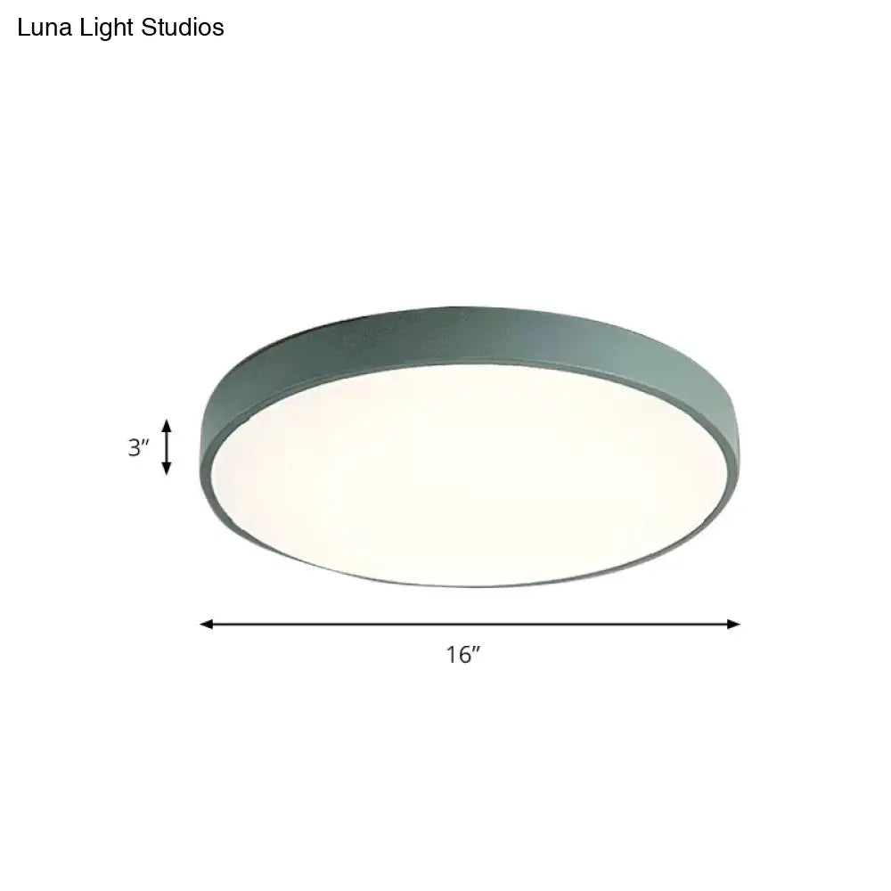 DecorBites™ DecorBites™ Modern Kids' Bedroom Ceiling Light: Acrylic Round Flush Mount