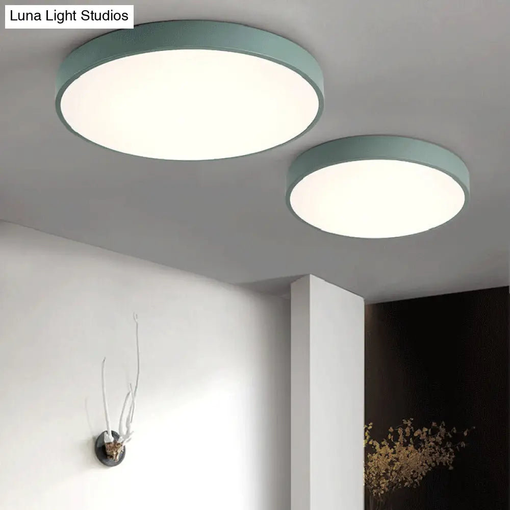 DecorBites™ DecorBites™ Modern Kids' Bedroom Ceiling Light: Acrylic Round Flush Mount