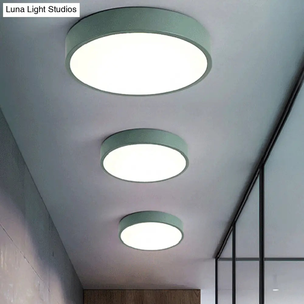 DecorBites™ DecorBites™ Modern Kids' Bedroom Ceiling Light: Acrylic Round Flush Mount