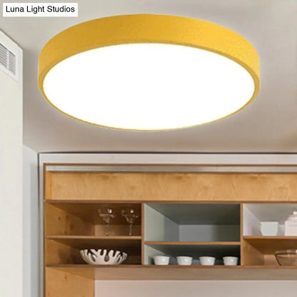 DecorBites™ DecorBites™ Modern Kids' Bedroom Ceiling Light: Acrylic Round Flush Mount