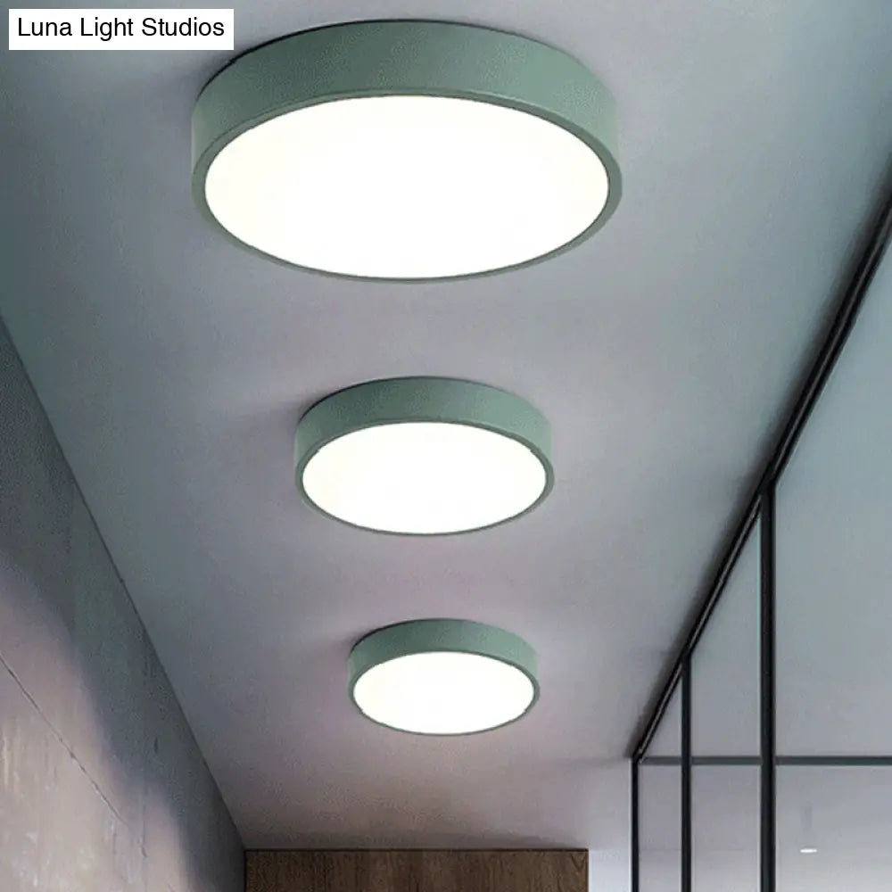 DecorBites™ DecorBites™ Modern Kids' Bedroom Ceiling Light: Acrylic Round Flush Mount
