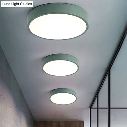 DecorBites™ DecorBites™ Modern Kids' Bedroom Ceiling Light: Acrylic Round Flush Mount