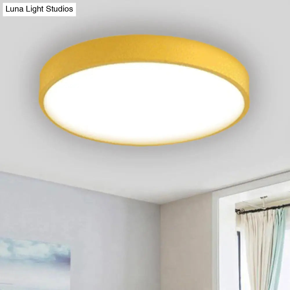 DecorBites™ DecorBites™ Modern Kids' Bedroom Ceiling Light: Acrylic Round Flush Mount