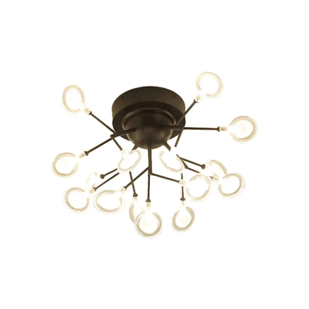 DecorBites™ DecorBites™ Modern Leaf-Shaped LED Ceiling Lamp for Bedroom - Acrylic Flush Mount