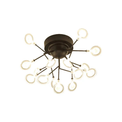 DecorBites™ DecorBites™ Modern Leaf-Shaped LED Ceiling Lamp for Bedroom - Acrylic Flush Mount