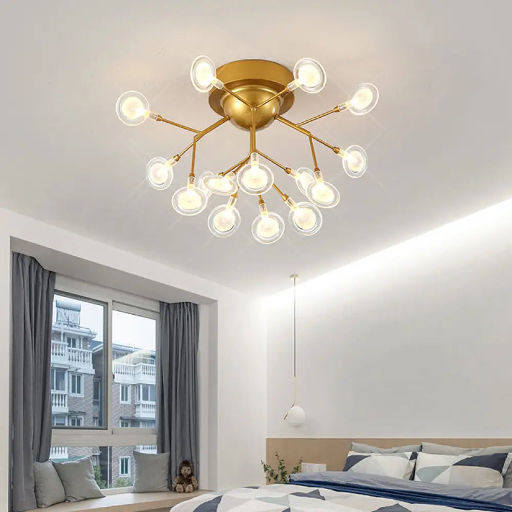DecorBites™ DecorBites™ Modern Leaf-Shaped LED Ceiling Lamp for Bedroom - Acrylic Flush Mount