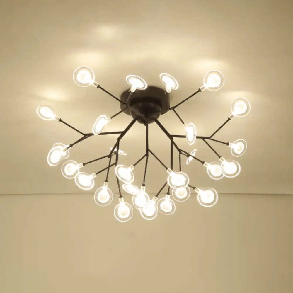 DecorBites™ DecorBites™ Modern Leaf-Shaped LED Ceiling Lamp for Bedroom - Acrylic Flush Mount