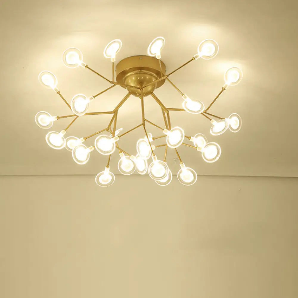 DecorBites™ DecorBites™ Modern Leaf-Shaped LED Ceiling Lamp for Bedroom - Acrylic Flush Mount