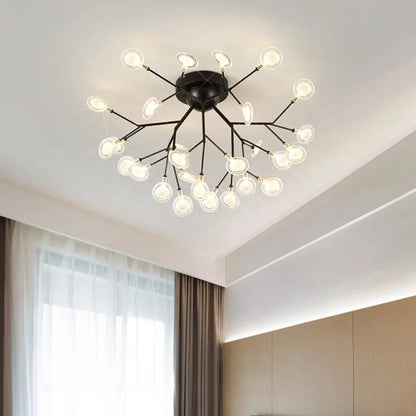 DecorBites™ DecorBites™ Modern Leaf-Shaped LED Ceiling Lamp for Bedroom - Acrylic Flush Mount