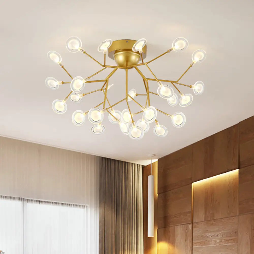 DecorBites™ DecorBites™ Modern Leaf-Shaped LED Ceiling Lamp for Bedroom - Acrylic Flush Mount