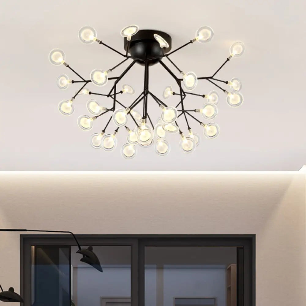 DecorBites™ DecorBites™ Modern Leaf-Shaped LED Ceiling Lamp for Bedroom - Acrylic Flush Mount