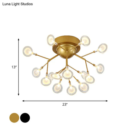 DecorBites™ DecorBites™ Modern Leaf-Shaped LED Ceiling Lamp for Bedroom - Acrylic Flush Mount
