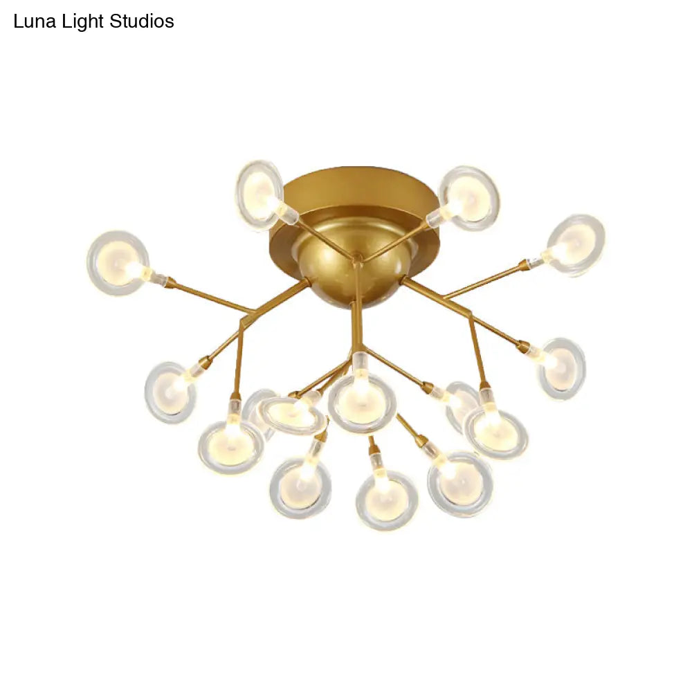 DecorBites™ DecorBites™ Modern Leaf-Shaped LED Ceiling Lamp for Bedroom - Acrylic Flush Mount