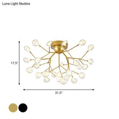 DecorBites™ DecorBites™ Modern Leaf-Shaped LED Ceiling Lamp for Bedroom - Acrylic Flush Mount