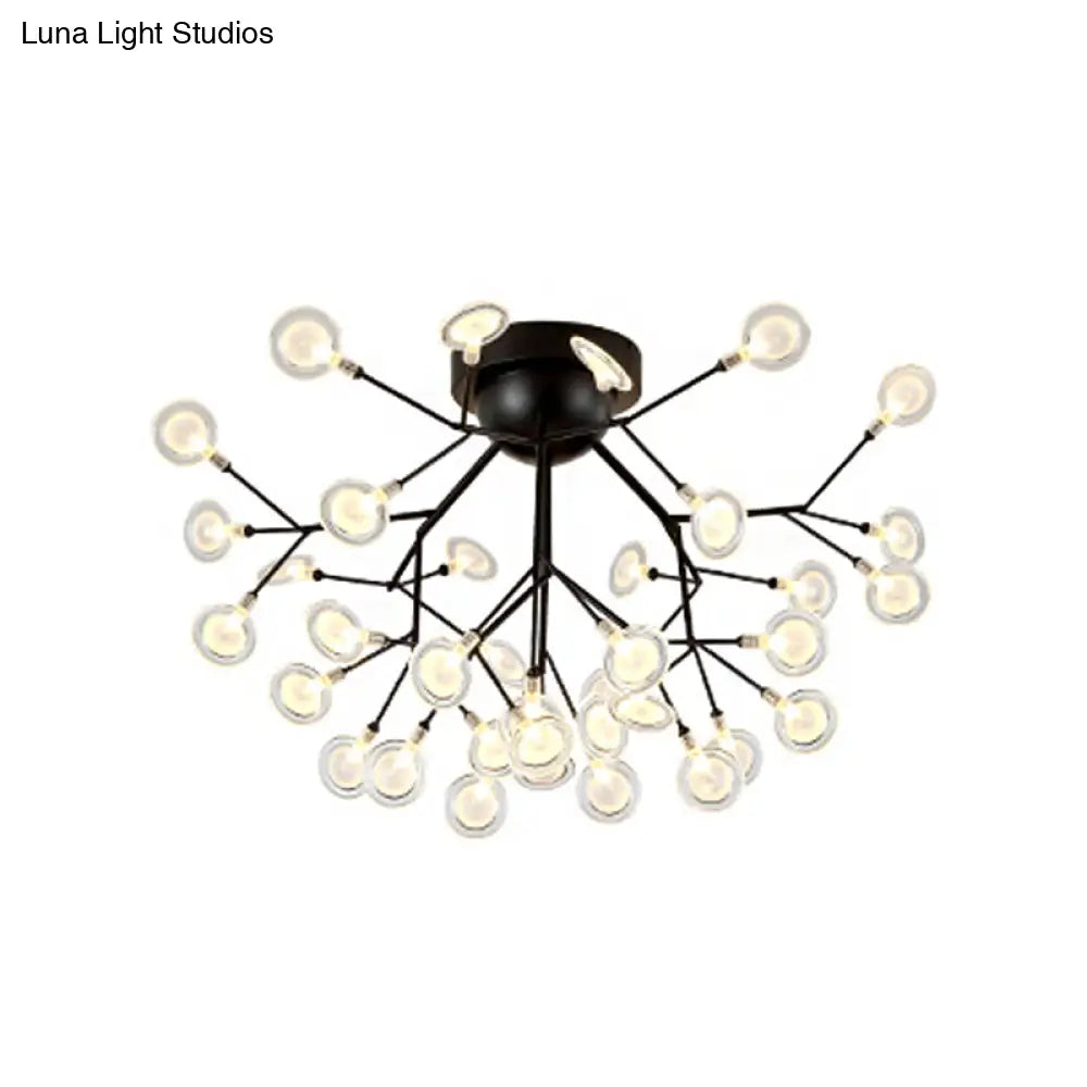 DecorBites™ DecorBites™ Modern Leaf-Shaped LED Ceiling Lamp for Bedroom - Acrylic Flush Mount