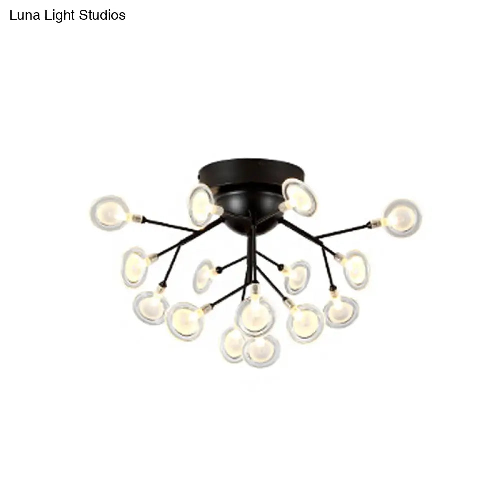 DecorBites™ DecorBites™ Modern Leaf-Shaped LED Ceiling Lamp for Bedroom - Acrylic Flush Mount