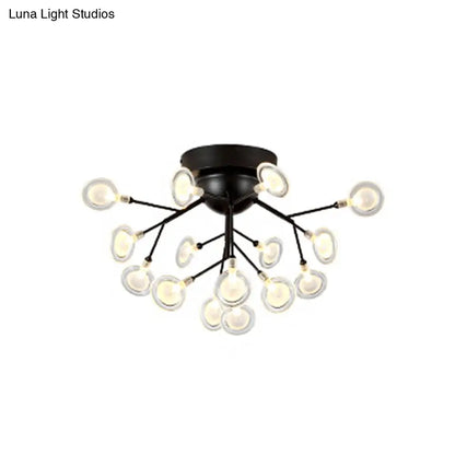 DecorBites™ DecorBites™ Modern Leaf-Shaped LED Ceiling Lamp for Bedroom - Acrylic Flush Mount