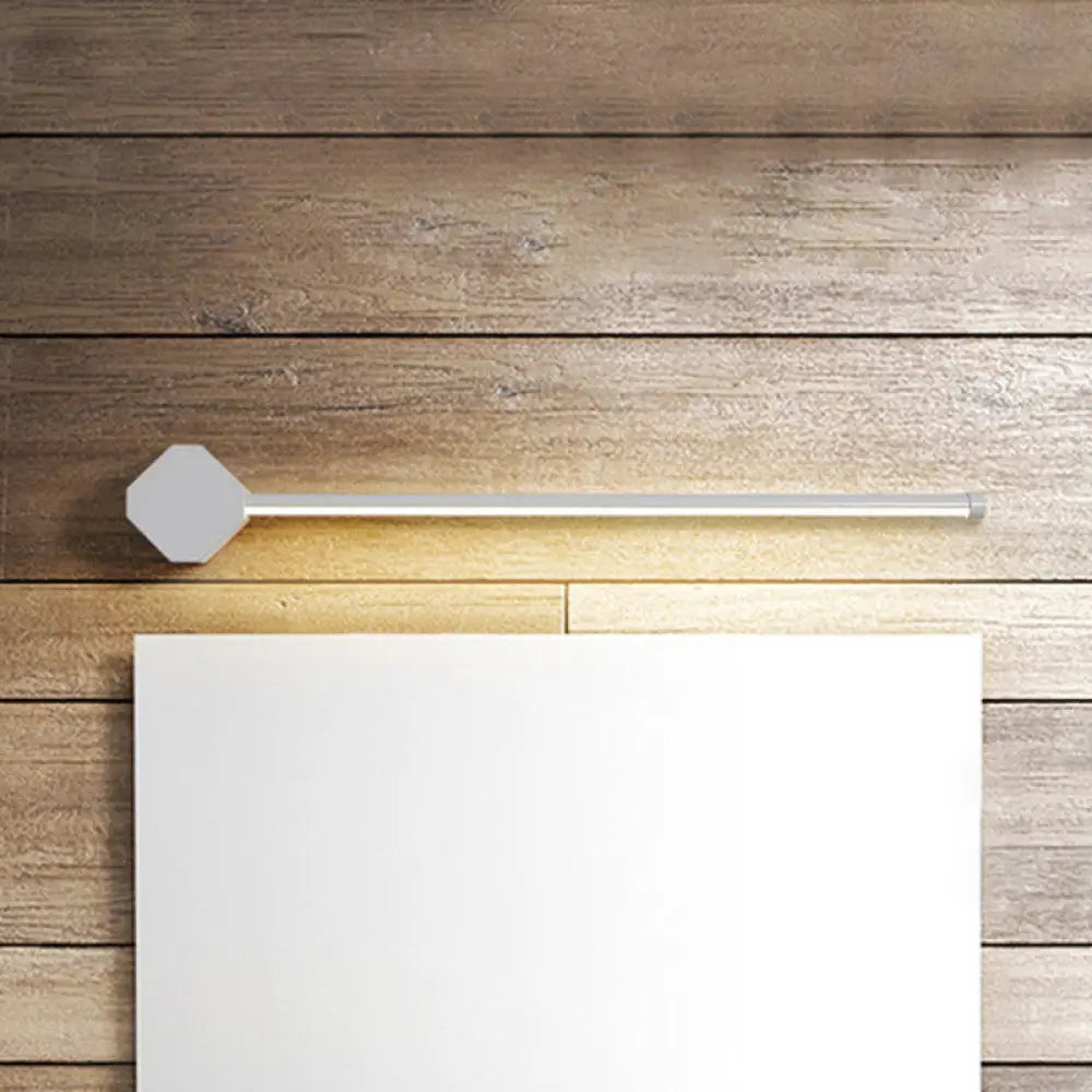 DecorBites™ DecorBites™ Modern LED Bathroom Sconce with Sleek Black/White Finish, Slim Linear Acrylic Shade - 16"/23.5" Long