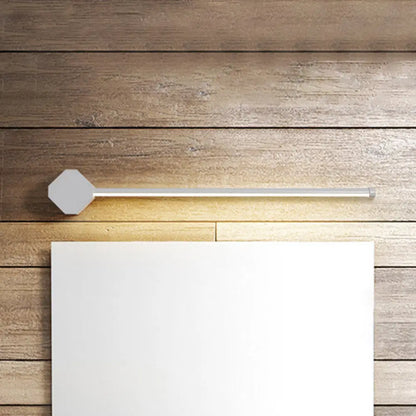 DecorBites™ DecorBites™ Modern LED Bathroom Sconce with Sleek Black/White Finish, Slim Linear Acrylic Shade - 16"/23.5" Long