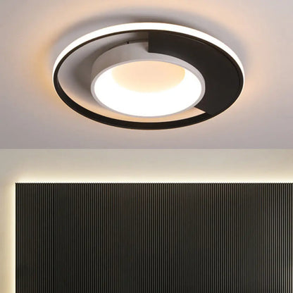 DecorBites™ DecorBites™ Modern LED Black and White Acrylic Ceiling Mounted Flush Mount Spotlight with Warm/White Light