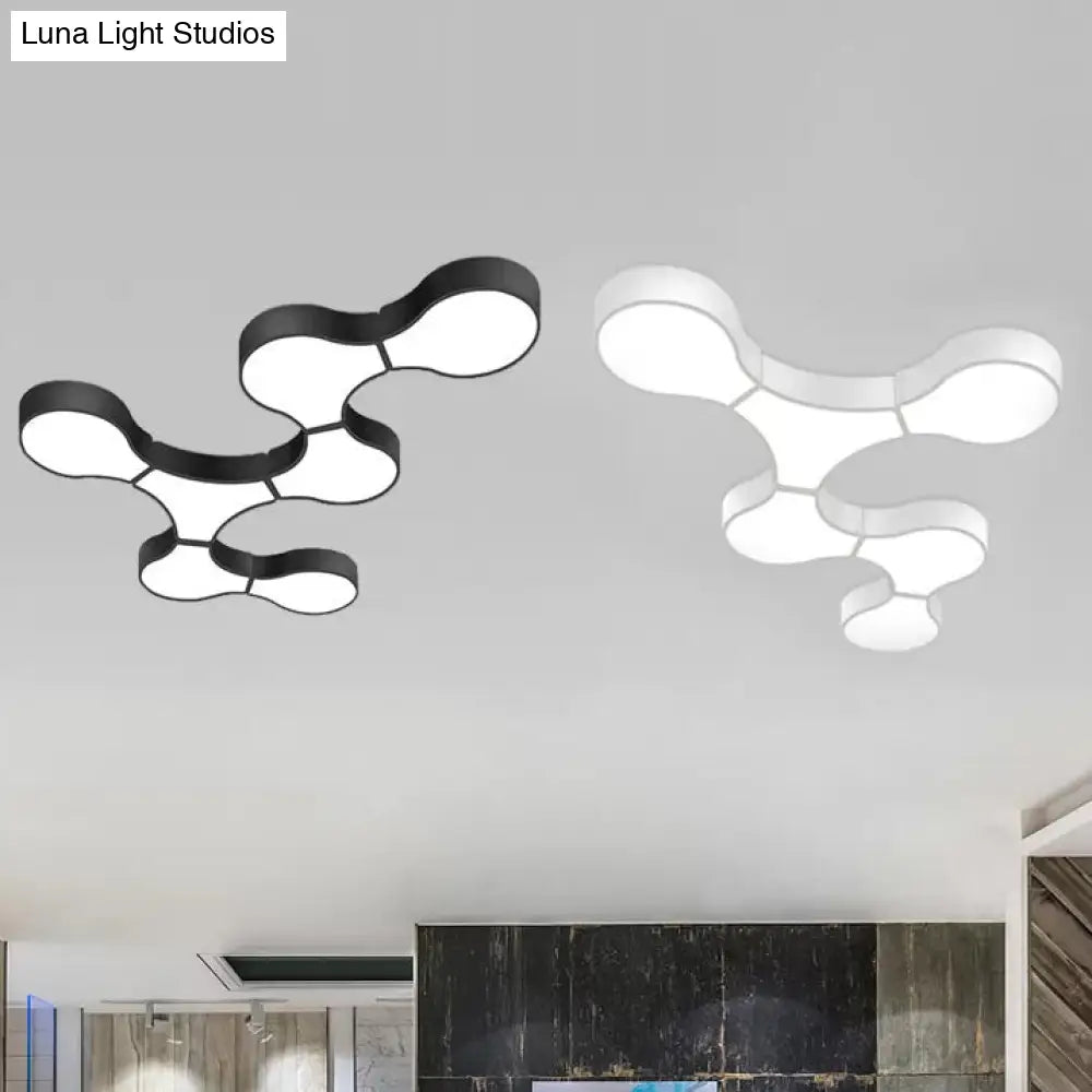 DecorBites™ DecorBites™ Modern LED Ceiling Lamp for Living Room - Metal & Acrylic Mount Light