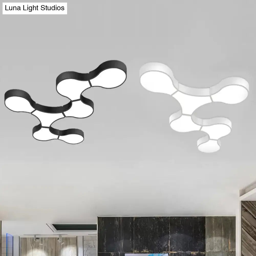 DecorBites™ DecorBites™ Modern LED Ceiling Lamp for Living Room - Metal & Acrylic Mount Light