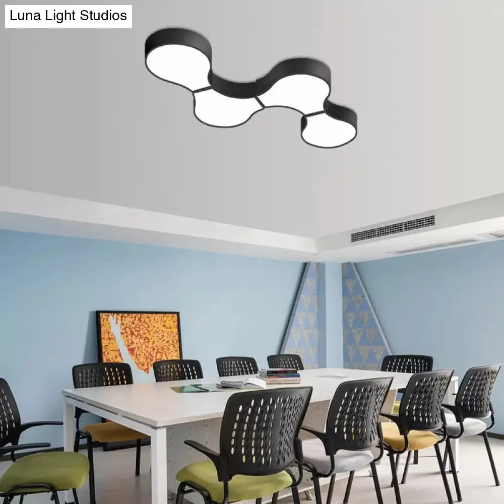 DecorBites™ DecorBites™ Modern LED Ceiling Lamp for Living Room - Metal & Acrylic Mount Light