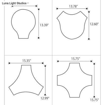 DecorBites™ DecorBites™ Modern LED Ceiling Lamp for Living Room - Metal & Acrylic Mount Light