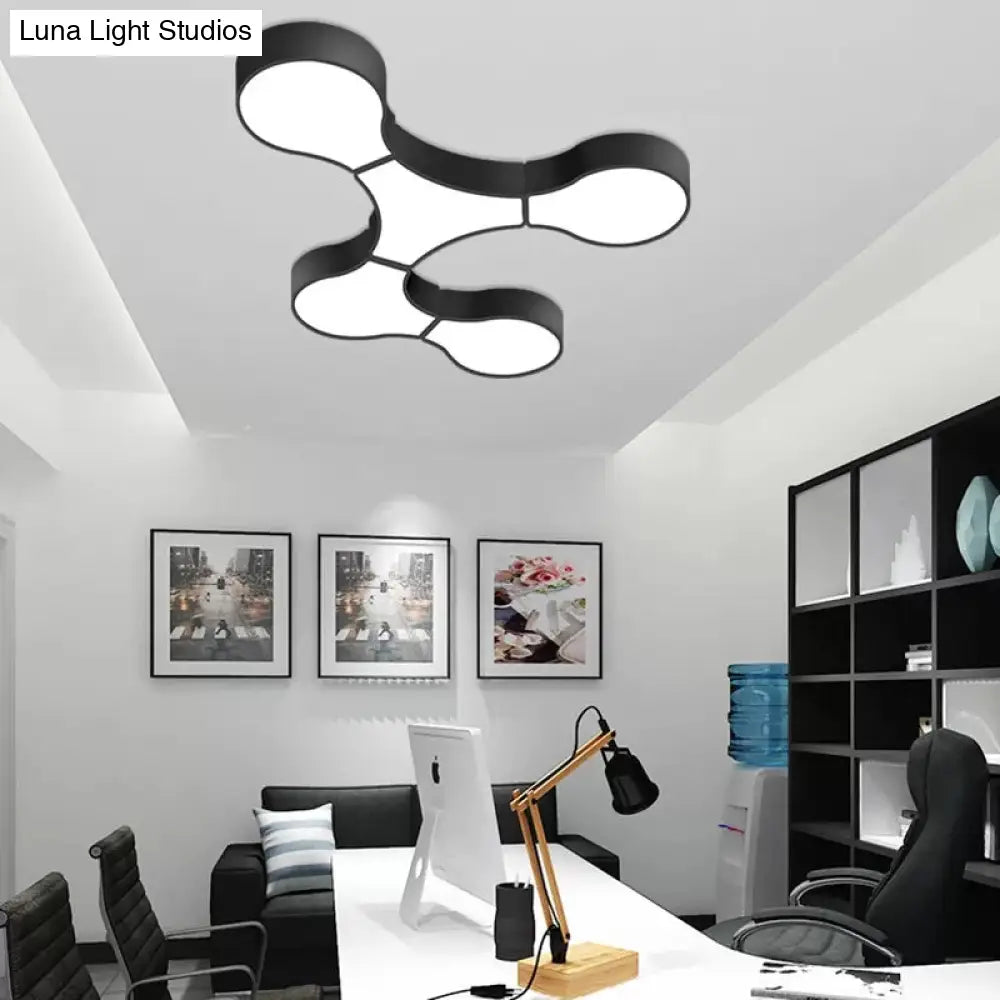 DecorBites™ DecorBites™ Modern LED Ceiling Lamp for Living Room - Metal & Acrylic Mount Light