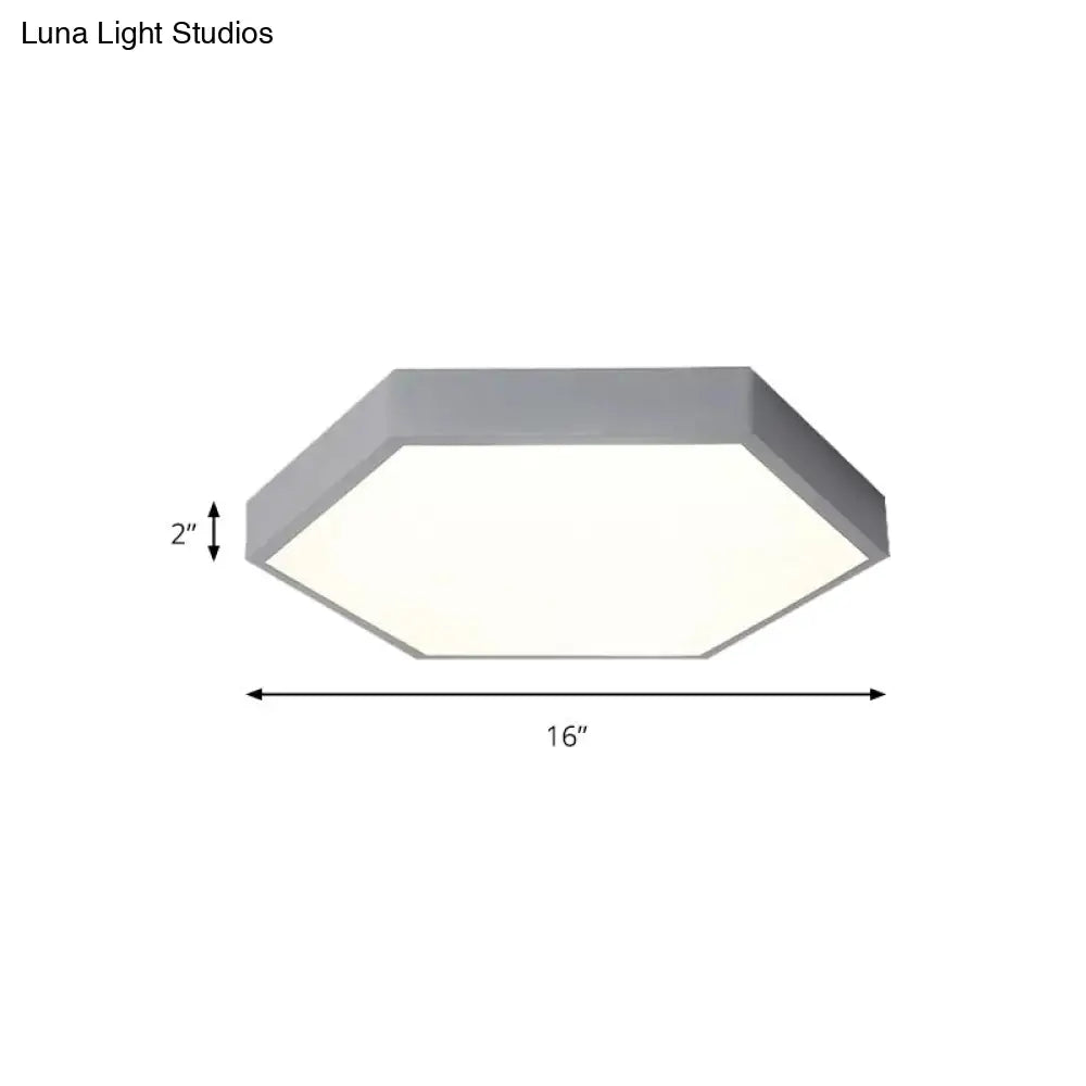 DecorBites™ DecorBites™ Modern LED Ceiling Light for Child Bedroom with Hexagon Shade