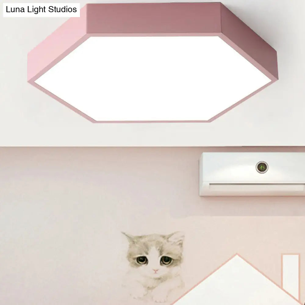 DecorBites™ DecorBites™ Modern LED Ceiling Light for Child Bedroom with Hexagon Shade