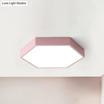 DecorBites™ DecorBites™ Modern LED Ceiling Light for Child Bedroom with Hexagon Shade
