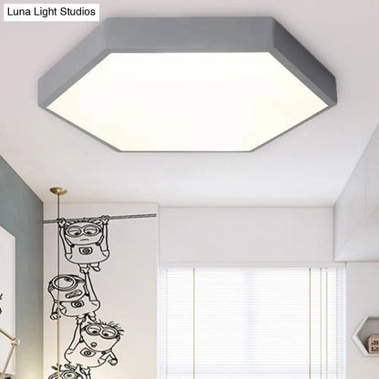 DecorBites™ DecorBites™ Modern LED Ceiling Light for Child Bedroom with Hexagon Shade